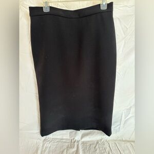 Badgley Mischka Classic Black Midi Skirt